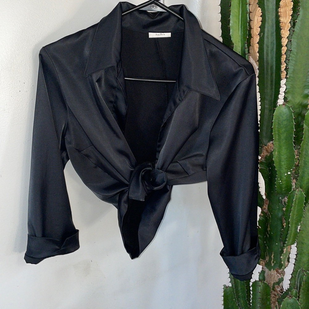 Black button up